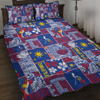 Filipino Maligayang Pasko Quilt Bed Set Pacific Patchwork Xmas Vibes - Polynesian Pride