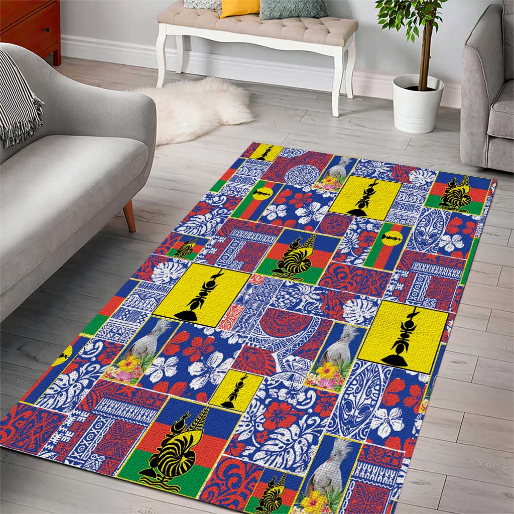New Caledonia Joyeux Noel Area Rug Pacific Patchwork Xmas Vibes - Polynesian Pride