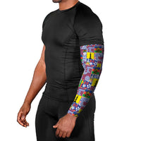 New Caledonia Joyeux Noel Arm Sleeves Pacific Patchwork Xmas Vibes - Polynesian Pride