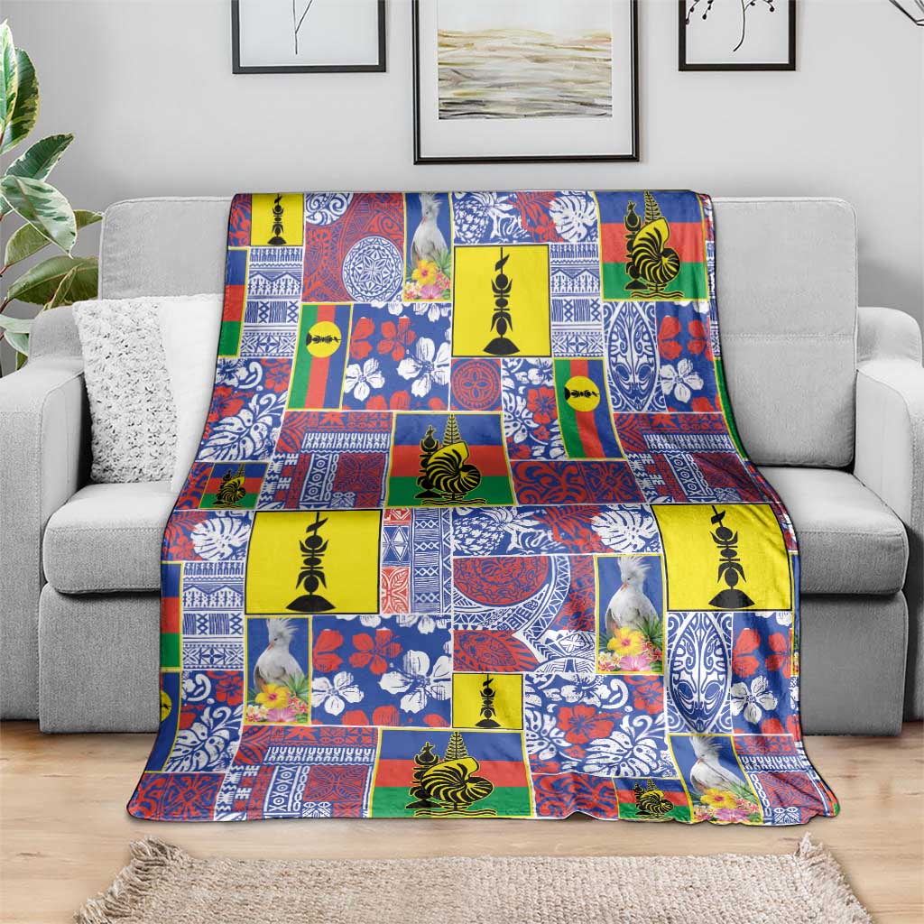 New Caledonia Joyeux Noel Blanket Pacific Patchwork Xmas Vibes - Polynesian Pride