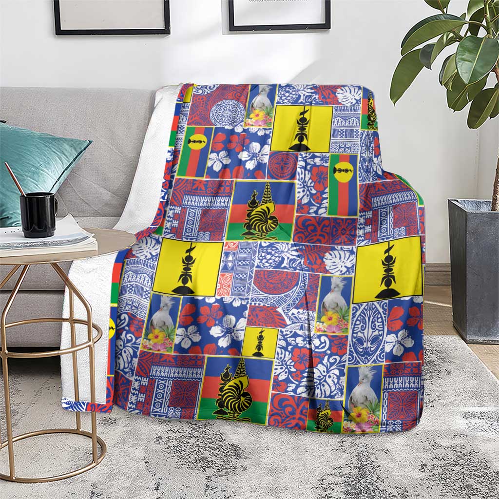 New Caledonia Joyeux Noel Blanket Pacific Patchwork Xmas Vibes - Polynesian Pride