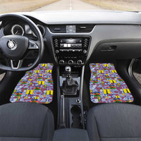 New Caledonia Joyeux Noel Car Mats Pacific Patchwork Xmas Vibes - Polynesian Pride