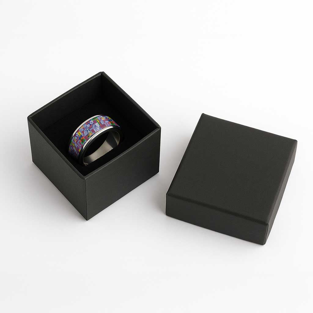 New Caledonia Joyeux Noel Classic Ring Pacific Patchwork Xmas Vibes - Polynesian Pride