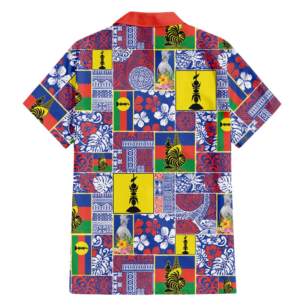 New Caledonia Joyeux Noel Family Matching Off Shoulder Maxi Dress and Hawaiian Shirt Pacific Patchwork Xmas Vibes - Polynesian Pride