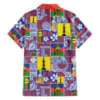 New Caledonia Joyeux Noel Family Matching Tank Maxi Dress and Hawaiian Shirt Pacific Patchwork Xmas Vibes - Polynesian Pride