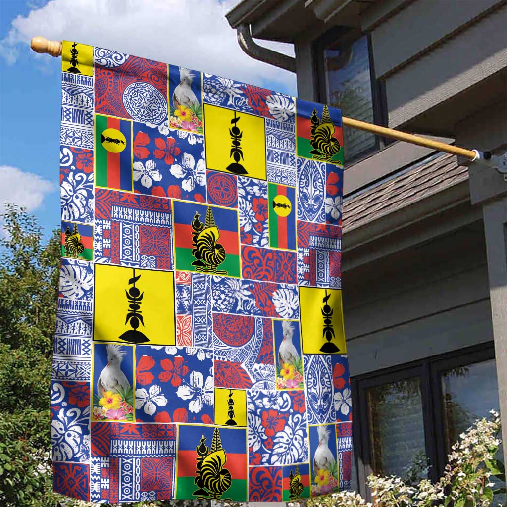 New Caledonia Joyeux Noel Garden Flag Pacific Patchwork Xmas Vibes - Polynesian Pride