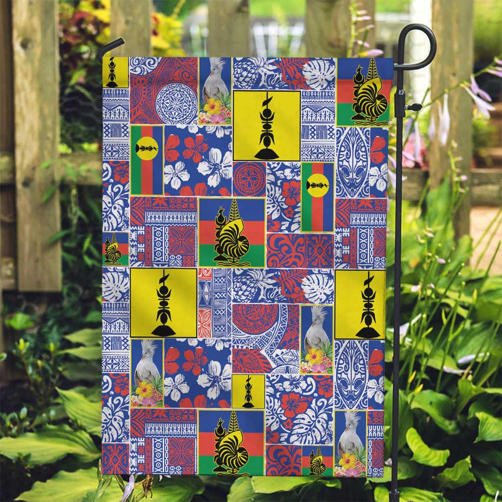 New Caledonia Joyeux Noel Garden Flag Pacific Patchwork Xmas Vibes - Polynesian Pride