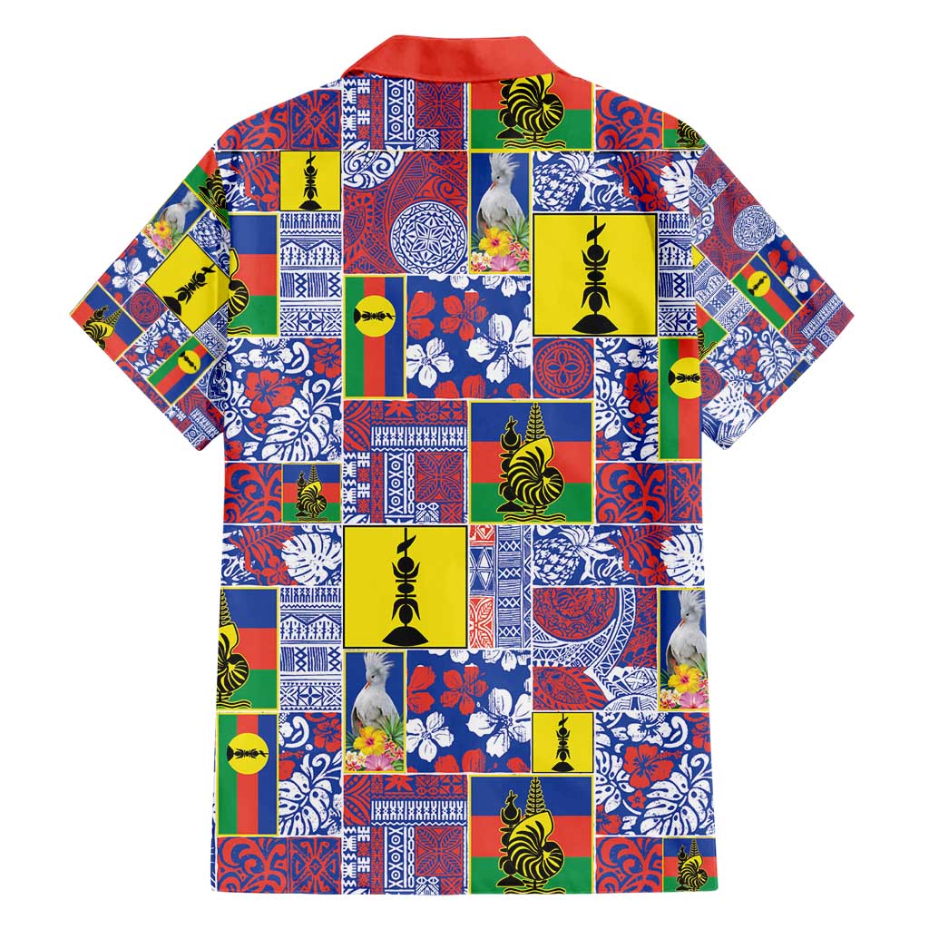 New Caledonia Joyeux Noel Hawaiian Shirt Pacific Patchwork Xmas Vibes - Polynesian Pride