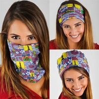 New Caledonia Joyeux Noel Neck Gaiter Pacific Patchwork Xmas Vibes - Polynesian Pride