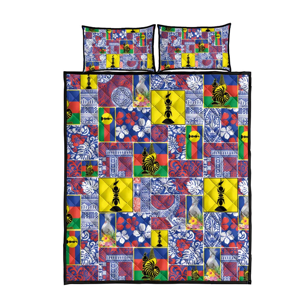 New Caledonia Joyeux Noel Quilt Bed Set Pacific Patchwork Xmas Vibes - Polynesian Pride