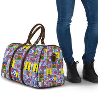 New Caledonia Joyeux Noel Travel Bag Pacific Patchwork Xmas Vibes - Polynesian Pride