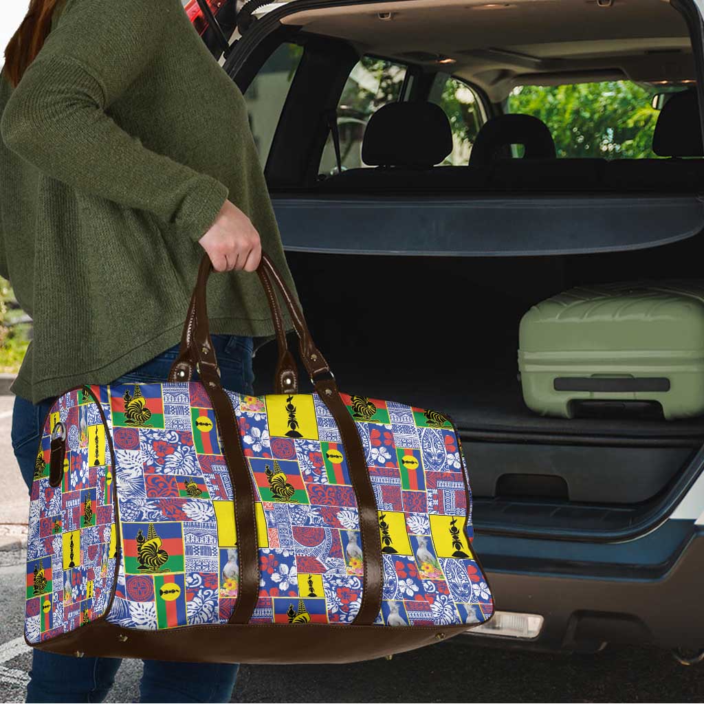 New Caledonia Joyeux Noel Travel Bag Pacific Patchwork Xmas Vibes - Polynesian Pride