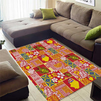 Niue Monuina e Kilisimasi Area Rug Pacific Patchwork Xmas Vibes - Polynesian Pride