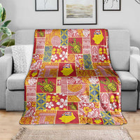 Niue Monuina e Kilisimasi Blanket Pacific Patchwork Xmas Vibes - Polynesian Pride