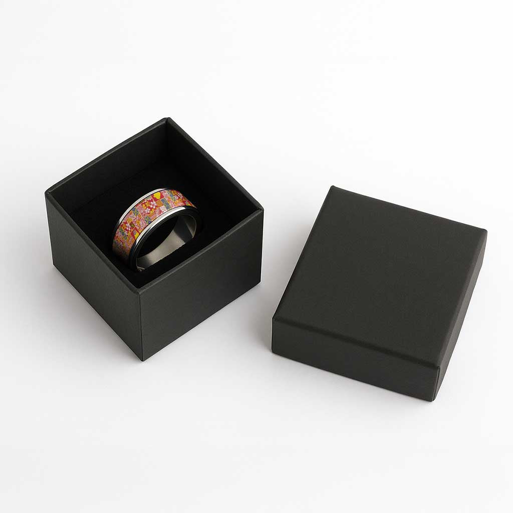 Niue Monuina e Kilisimasi Classic Ring Pacific Patchwork Xmas Vibes - Polynesian Pride