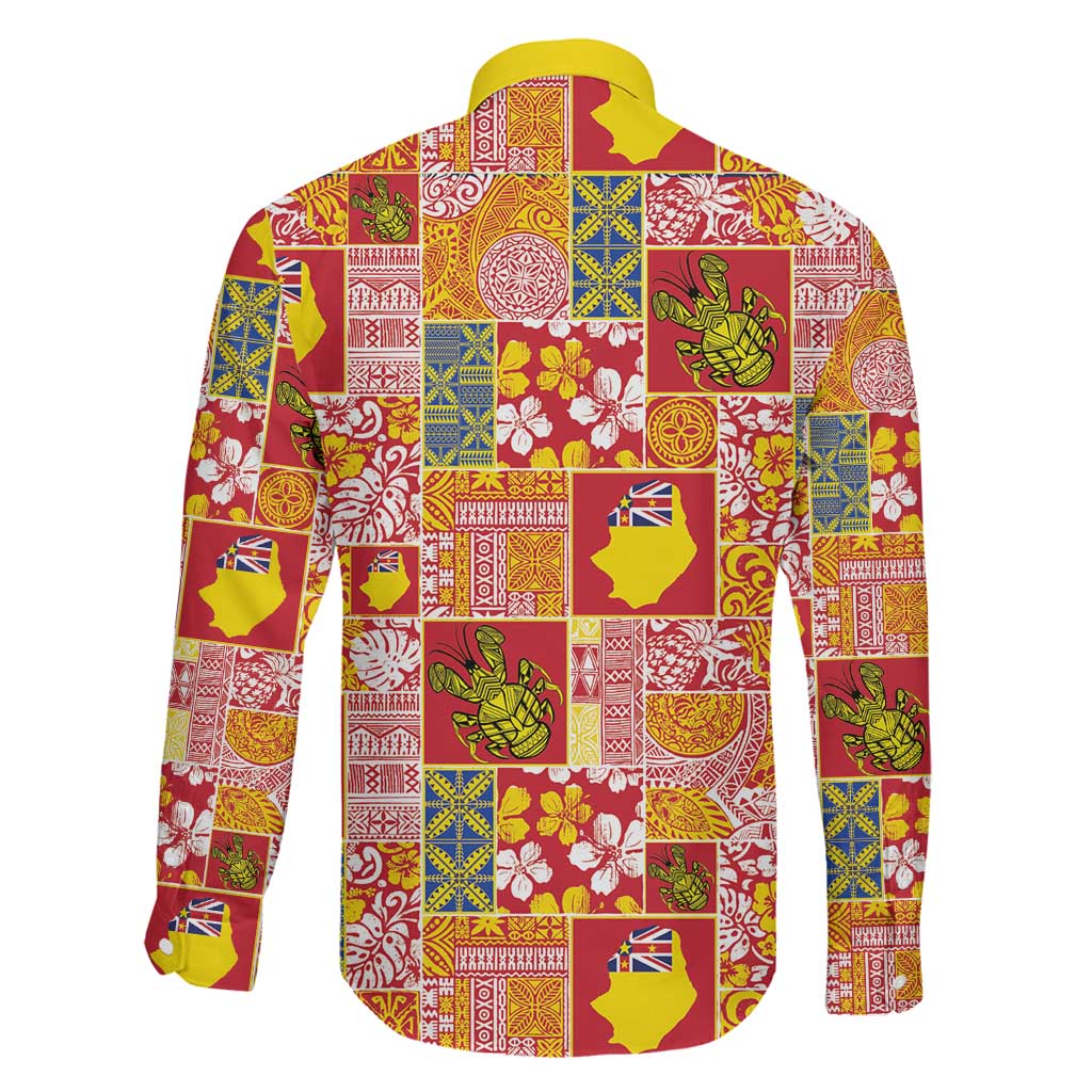 Niue Monuina e Kilisimasi Family Matching Summer Maxi Dress and Hawaiian Shirt Pacific Patchwork Xmas Vibes - Polynesian Pride