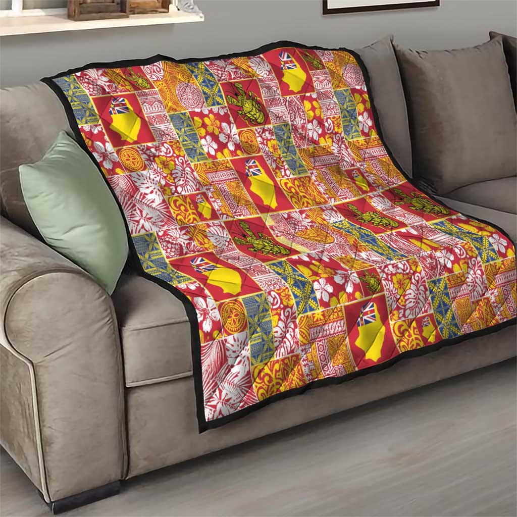 Niue Monuina e Kilisimasi Quilt Pacific Patchwork Xmas Vibes - Polynesian Pride