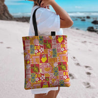 Niue Monuina e Kilisimasi Tote Bag Pacific Patchwork Xmas Vibes - Polynesian Pride