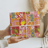 Niue Monuina e Kilisimasi Wrapping Paper Pacific Patchwork Xmas Vibes - Polynesian Pride
