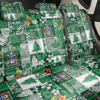 Norfolk Island Meri Krismas Back Car Seat Cover Pacific Patchwork Xmas Vibes - Polynesian Pride