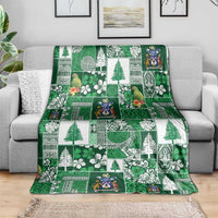 Norfolk Island Meri Krismas Blanket Pacific Patchwork Xmas Vibes - Polynesian Pride