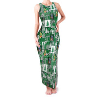 Norfolk Island Meri Krismas Family Matching Tank Maxi Dress and Hawaiian Shirt Pacific Patchwork Xmas Vibes - Polynesian Pride