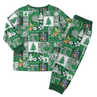 Norfolk Island Meri Krismas Christmas Pajama Set Pacific Patchwork Xmas Vibes - Polynesian Pride