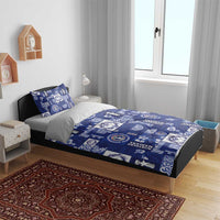 Northern Mariana Islands Magof Nochebuena Bedding Set Pacific Patchwork Xmas Vibes - Polynesian Pride