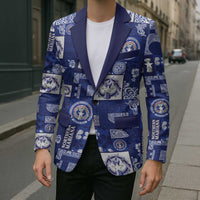 Northern Mariana Islands Magof Nochebuena Blazer Pacific Patchwork Xmas Vibes LT9 - Polynesian Pride