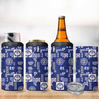Northern Mariana Islands Magof Nochebuena 4 in 1 Can Cooler Tumbler Pacific Patchwork Xmas Vibes - Polynesian Pride