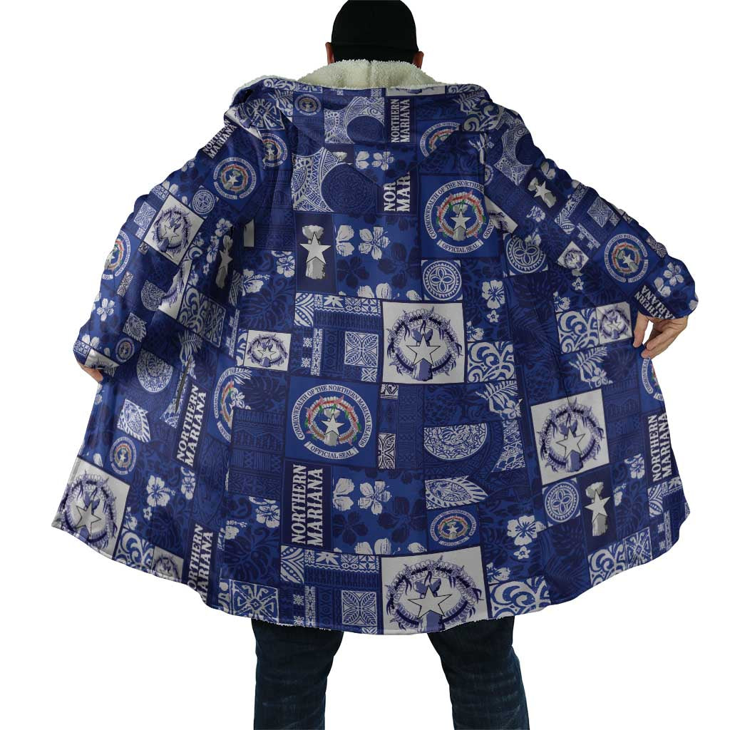 Northern Mariana Islands Magof Nochebuena Cloak Pacific Patchwork Xmas Vibes - Polynesian Pride