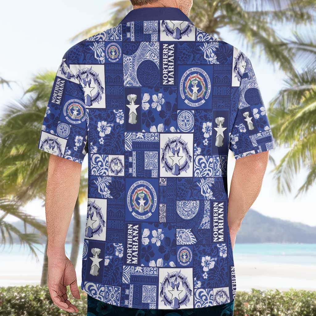 Northern Mariana Islands Magof Nochebuena Hawaiian Shirt Pacific Patchwork Xmas Vibes - Polynesian Pride