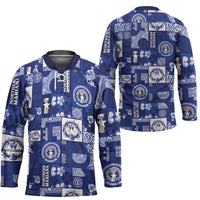 Northern Mariana Islands Magof Nochebuena Hockey Jersey Pacific Patchwork Xmas Vibes LT9 - Polynesian Pride