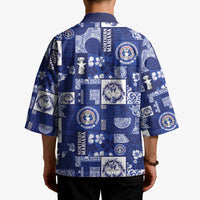 Northern Mariana Islands Magof Nochebuena Kimono Pacific Patchwork Xmas Vibes LT9 - Polynesian Pride