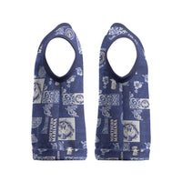 Northern Mariana Islands Magof Nochebuena Christmas Knitted V-Neck Vest Pacific Patchwork Xmas Vibes - Polynesian Pride