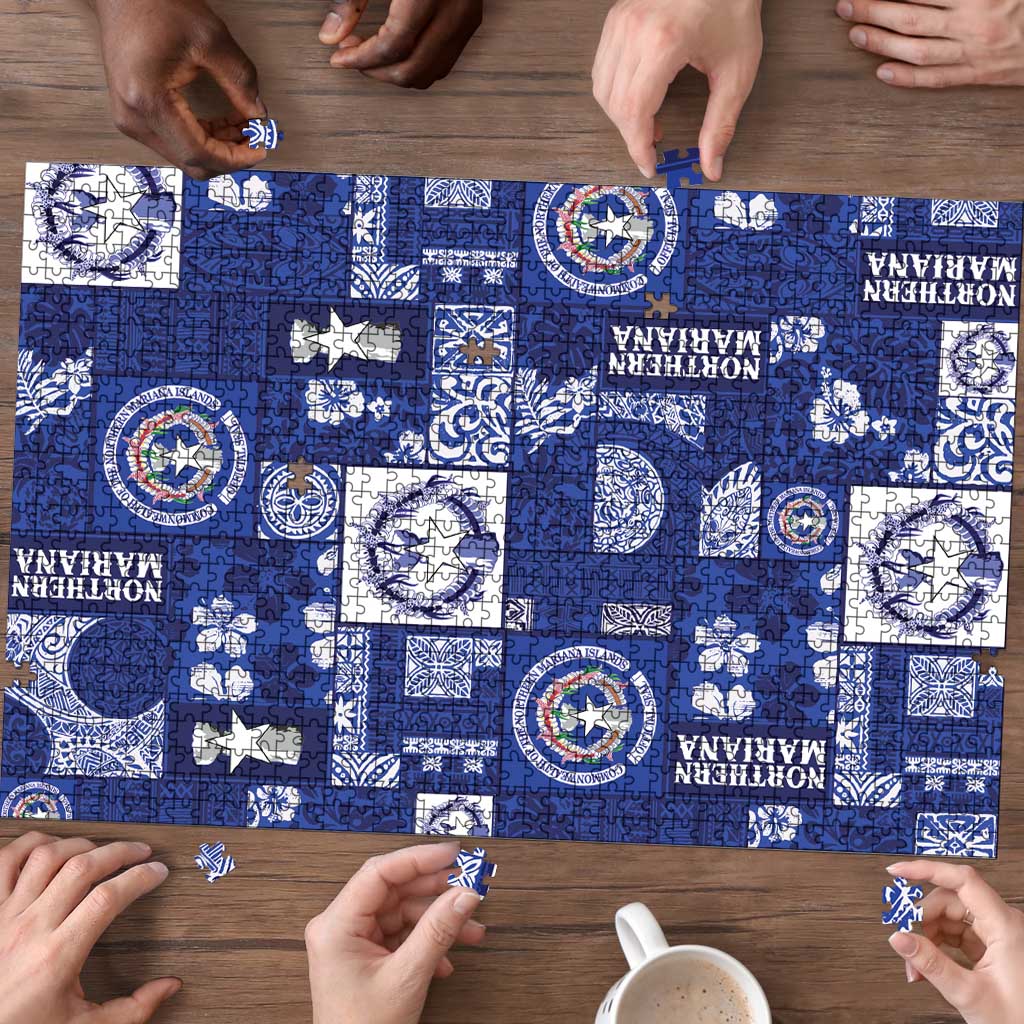 Northern Mariana Islands Magof Nochebuena Puzzle Pacific Patchwork Xmas Vibes LT9 - Polynesian Pride
