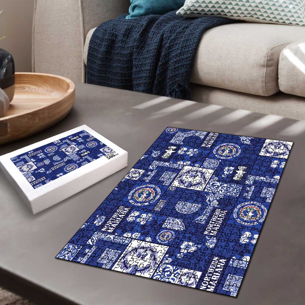 Northern Mariana Islands Magof Nochebuena Puzzle Pacific Patchwork Xmas Vibes LT9 - Polynesian Pride