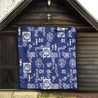 Northern Mariana Islands Magof Nochebuena Quilt Pacific Patchwork Xmas Vibes - Polynesian Pride