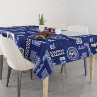 Northern Mariana Islands Magof Nochebuena Tablecloth Pacific Patchwork Xmas Vibes LT9 - Polynesian Pride