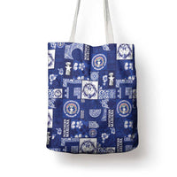 Northern Mariana Islands Magof Nochebuena Tote Bag Pacific Patchwork Xmas Vibes - Polynesian Pride