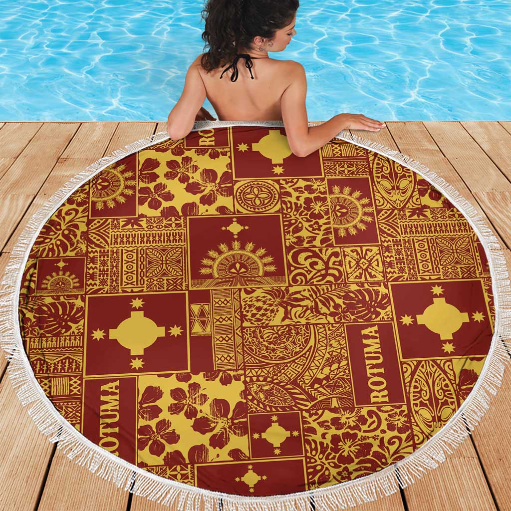 Rotuma Faiakse'ea 'e Kirisimasi Beach Blanket Pacific Patchwork Xmas Vibes LT9 - Polynesian Pride