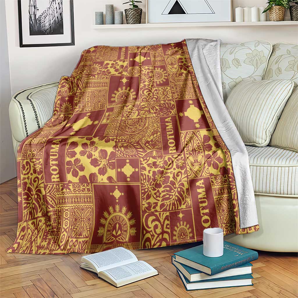 Rotuma Faiakse'ea 'e Kirisimasi Blanket Pacific Patchwork Xmas Vibes - Polynesian Pride
