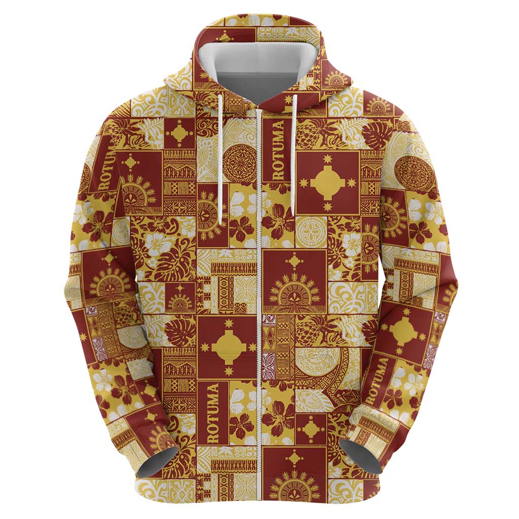 Rotuma Faiakse'ea 'e Kirisimasi Hoodie Pacific Patchwork Xmas Vibes - Polynesian Pride