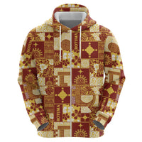 Rotuma Faiakse'ea 'e Kirisimasi Hoodie Pacific Patchwork Xmas Vibes - Polynesian Pride