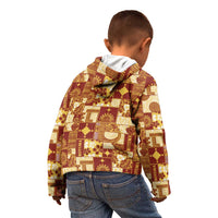 Rotuma Faiakse'ea 'e Kirisimasi Kid Hoodie Pacific Patchwork Xmas Vibes - Polynesian Pride
