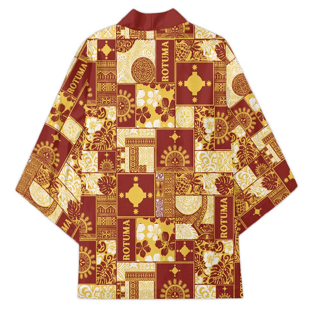 Rotuma Faiakse'ea 'e Kirisimasi Kimono Pacific Patchwork Xmas Vibes LT9 - Polynesian Pride