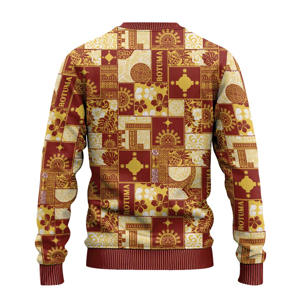 Rotuma Faiakse'ea 'e Kirisimasi Ugly Christmas Sweater Pacific Patchwork Xmas Vibes - Polynesian Pride