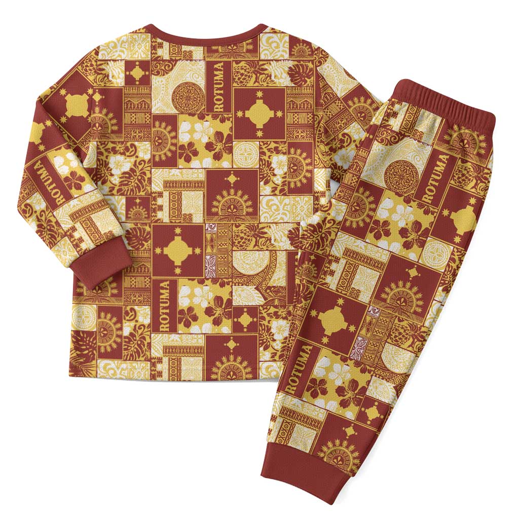Rotuma Faiakse'ea 'e Kirisimasi Christmas Pajama Set Pacific Patchwork Xmas Vibes - Polynesian Pride
