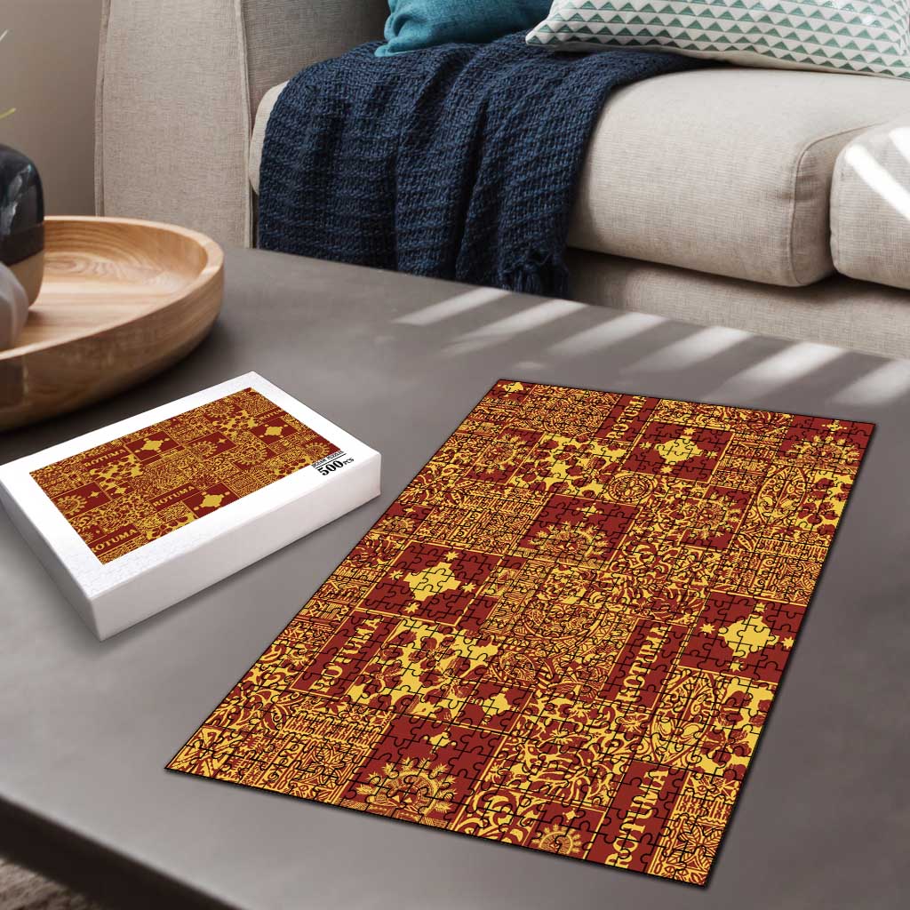 Rotuma Faiakse'ea 'e Kirisimasi Puzzle Pacific Patchwork Xmas Vibes LT9 - Polynesian Pride