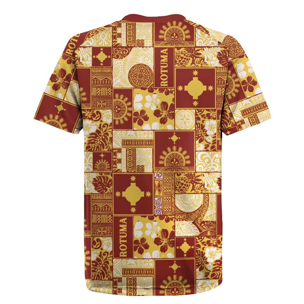 Rotuma Faiakse'ea 'e Kirisimasi Rugby Jersey Pacific Patchwork Xmas Vibes LT9 - Polynesian Pride